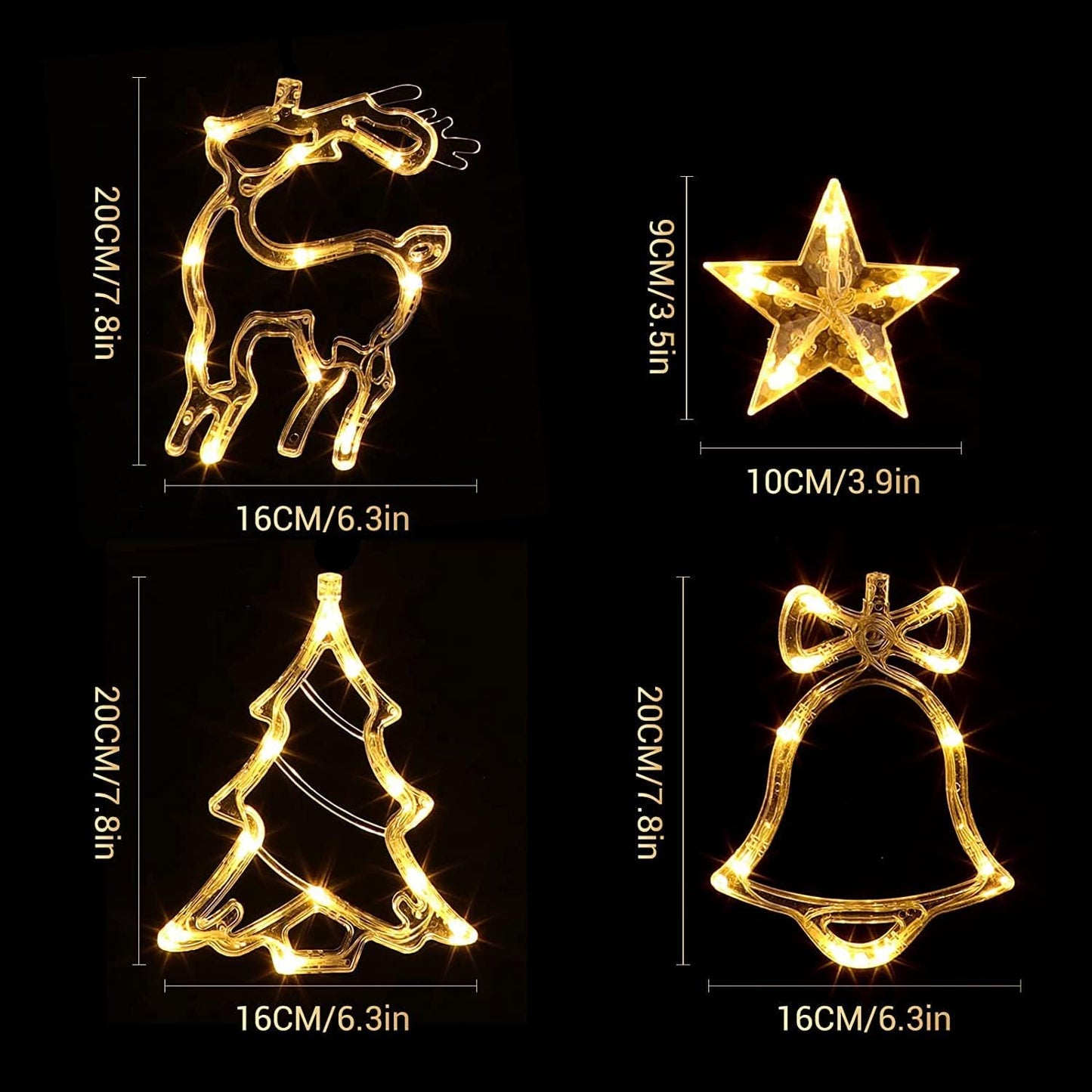 Warm White LED Festive Curtain Lights™